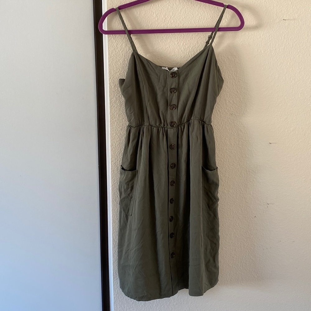 Army green Dress